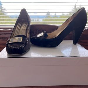 Kandace Suede loafer heels